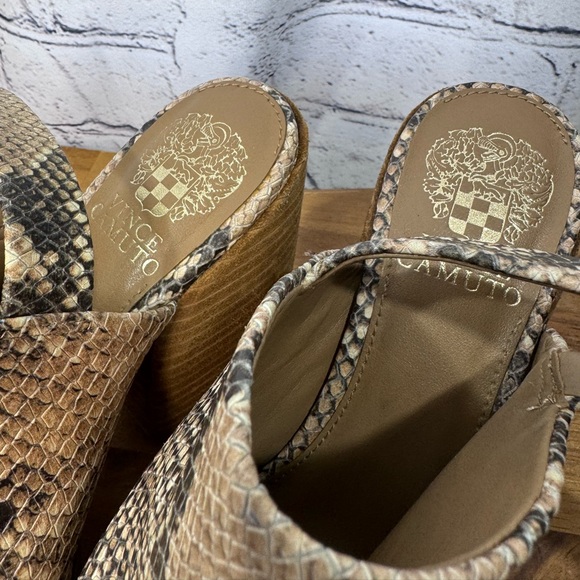 Vince Camuto Women's Snake Print Heels - Picture 2 of 5